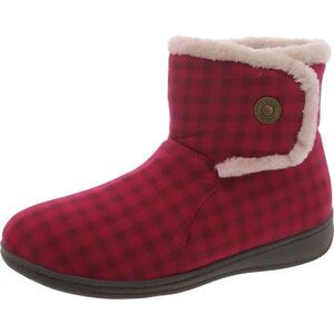 Vionic Red Plaid Ankle Boots